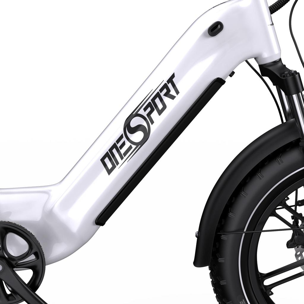ONESPORT OT08 Is a 20-inch Fat Tire City Electric Bicycle. It Is Equipped with a 48V 500W Motor and Has a Maximum Range of Up To 90 Kilometers.