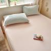 Lençol de Algodão Lavado de Cor Sólida para Cama de Dormitório de 1,2m - Peça Única, Protetor de Colchão, Colcha, 180cm