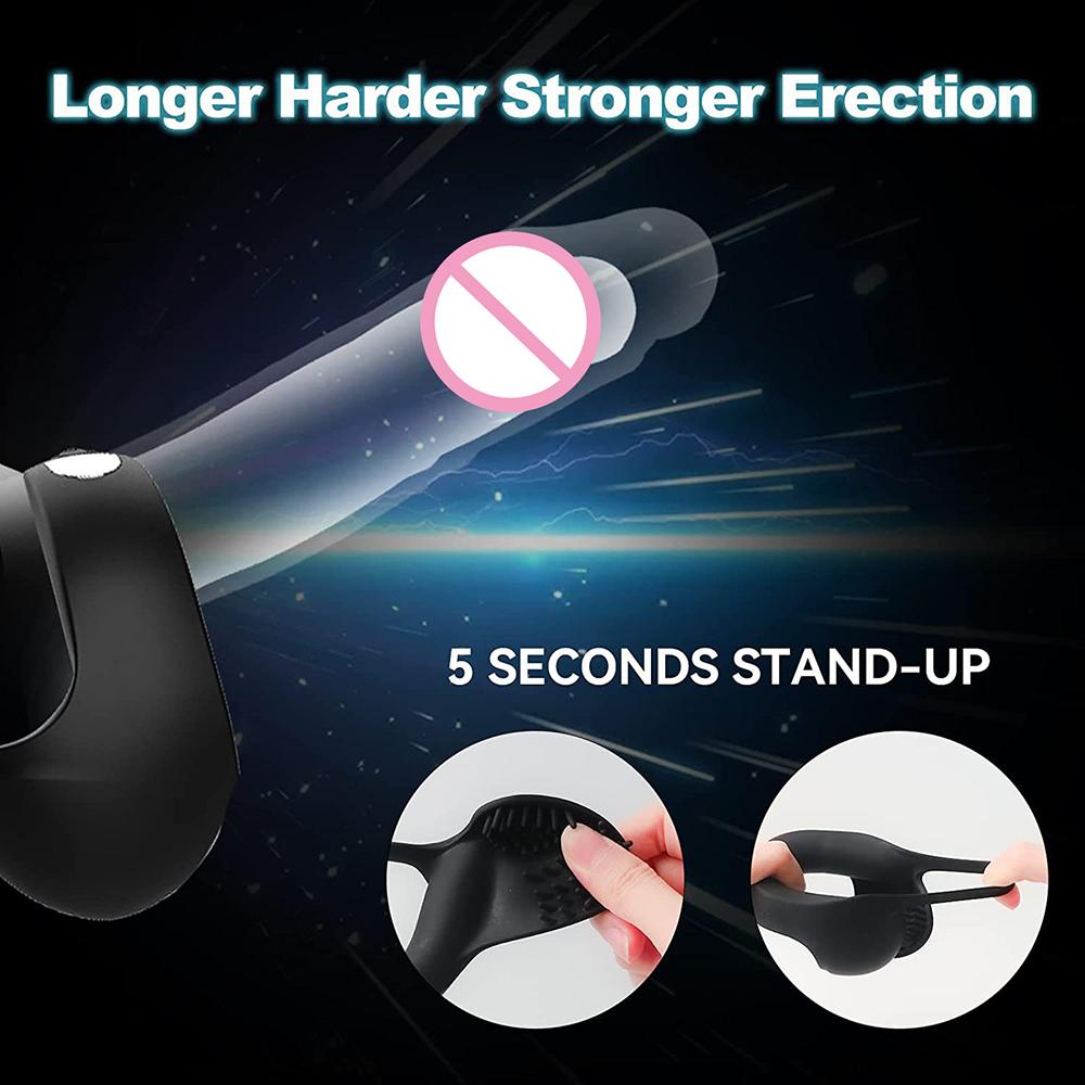 Males Delayed Ejaculating Penis Rings Pantie Testicle Vibrators Sissy Chastidy Cock Cage Adult Supplies Sex Toys For Men Gay