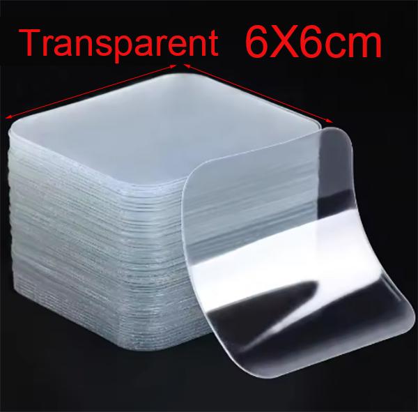 10-100Pcs Double Sided Tape Transparent PVC Nano Tape Waterproof Wall Stickers Reusable Household Products Adhesive