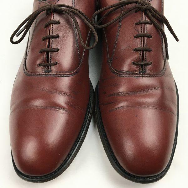 Vintage Stafford Wholecut Schuhe vor den 1980er Jahren Burgunder Größe 11D (Ca.. 28.529.5cm) Herren(GEBRAUCHT)