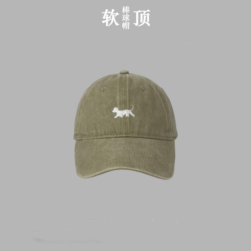 Spring and Summer Teddy Embroidery Soft Top Thin Baseball Cap Female Male Casual Washing Old Cap Male Trend