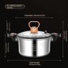 Micro Pressure Pot 304 Stainless Steel Thickened Soup Pot Household Double Ear Bottle Soup Pot Thickened Composite Bottom