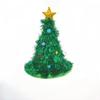 Festive Christmas Tree-Shaped Hat | Non-Woven Fabric & Rain Silk Material | Lightweight Easy to Hang, Reusable for Holiday Decor