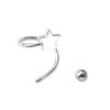1Pc Screw Ball Star Heart Ear Bone Ear Buckle Rotating Wave Stud Earrings for Women Party Punk Jewelrry