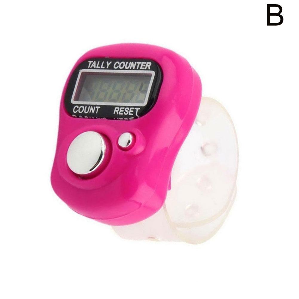 

Пластиковый маркер ряда, счетчик рядов, ЖК-цифровой счетчик для шитья, вязания, ткачества, мини-счетчик петель 1PC ярко-красный