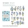 Sugar Poetry Floral Fabric Stickers: Retro Plant Embroidery, DIY Journal & Scenery Collage Pack.
