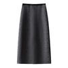 Hot Diamond High-Waist Midi Skirt - Autumn/Winter 2025: Thick, Comfortable, Slimming, Slit, Straight, Hip-Hugging Women's Fashion