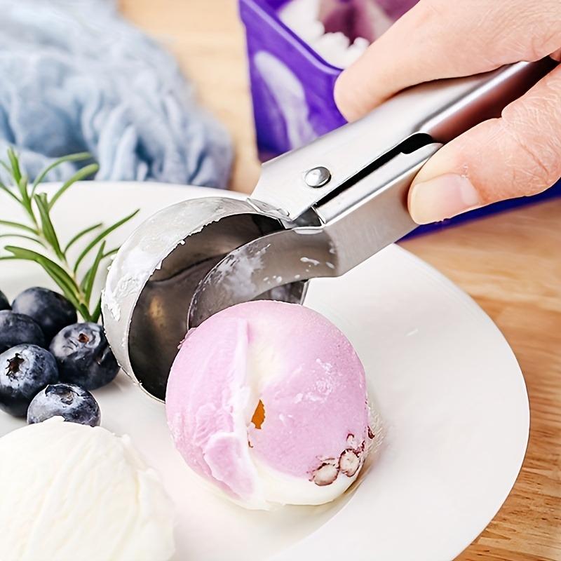 Stainless Steel Ice Cream & Fruit Scoop, Food-safe Spherical Digger for Melon and Papaya