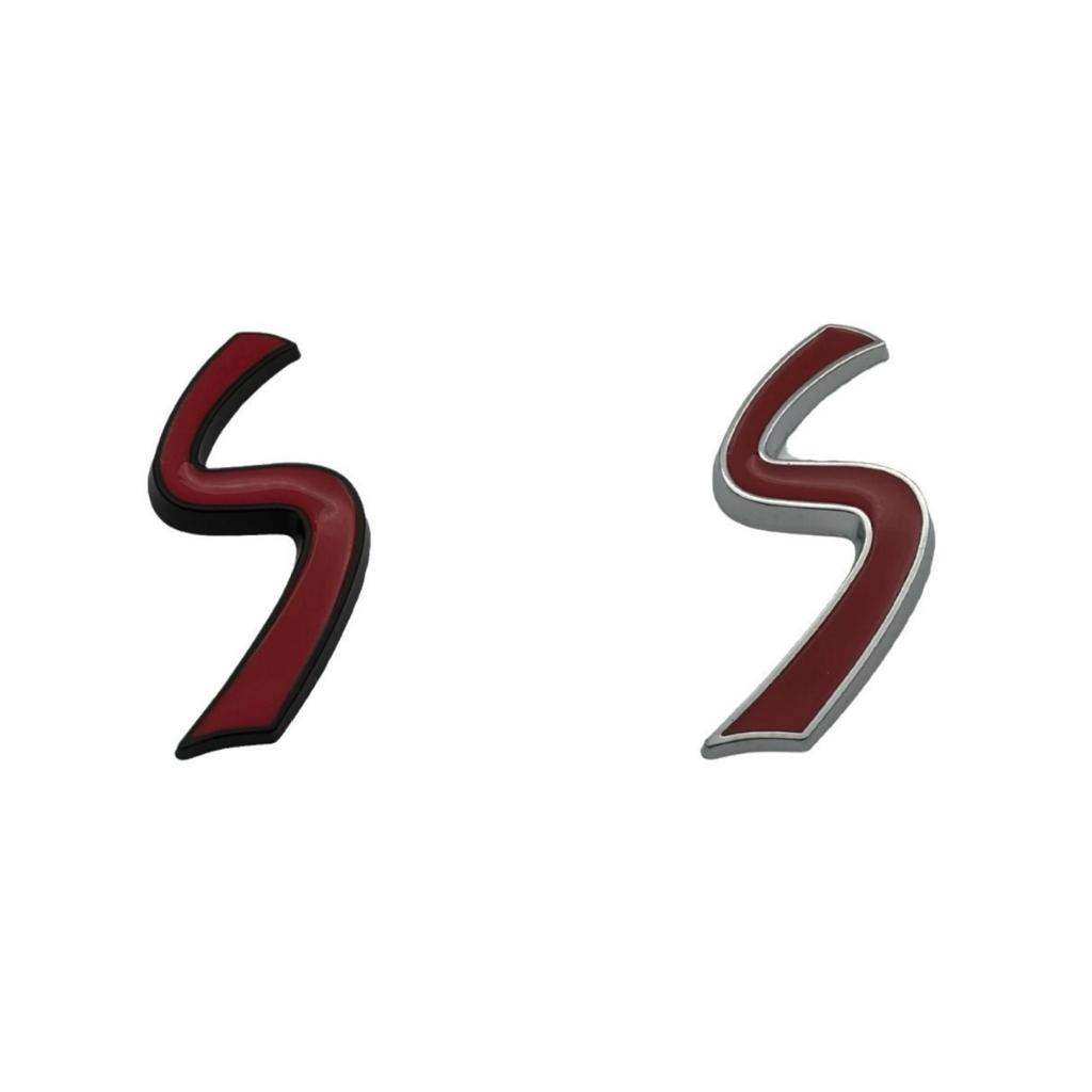 Mini Personalized Decorative S Metal Car Emblem Sticker