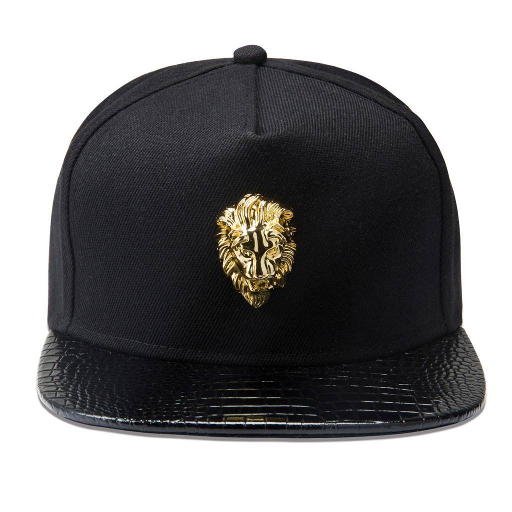 

Lion Head Baseball Hat With Rhinestone Decoration And Large Brim For Trendy Fashion