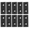 10Pcs Aluminum   End   Alloy Metal Cover Plate Linr Moving Parts 3060 Double Holes