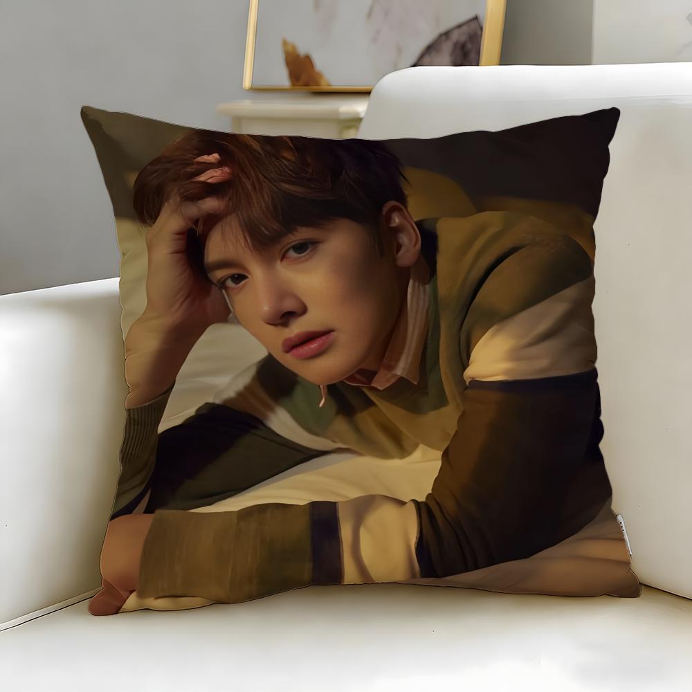 popular actor Ji Chang Wook Cushion Cover Soft & Easy-Wash Pillow Case – Versatile for Couch, Bed, Travel and Office