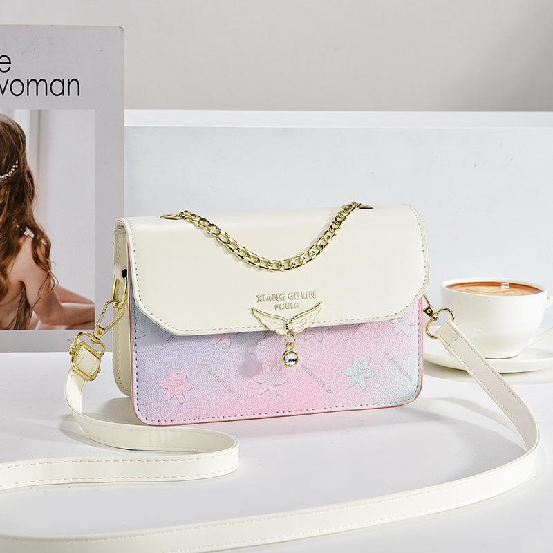 Summer Chain Small Square Bag Women's Fashion Crossbody Bag  New Korean Fashion Fresh Women's Single Shoulder Bag