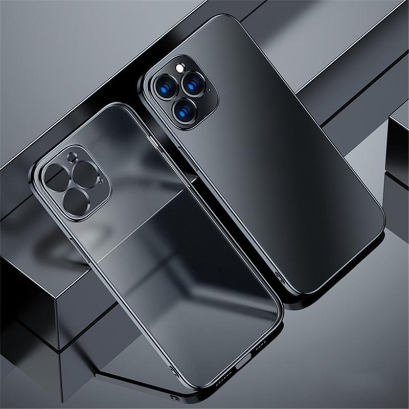 Custodia per telefono smerigliata di lusso per iPhone 16 15 14 13 12 11