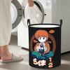 Ranma 1/2 Foldable Laundry Baskets Dirty Clothes Toys Storage Basket Home Organizer Bag
