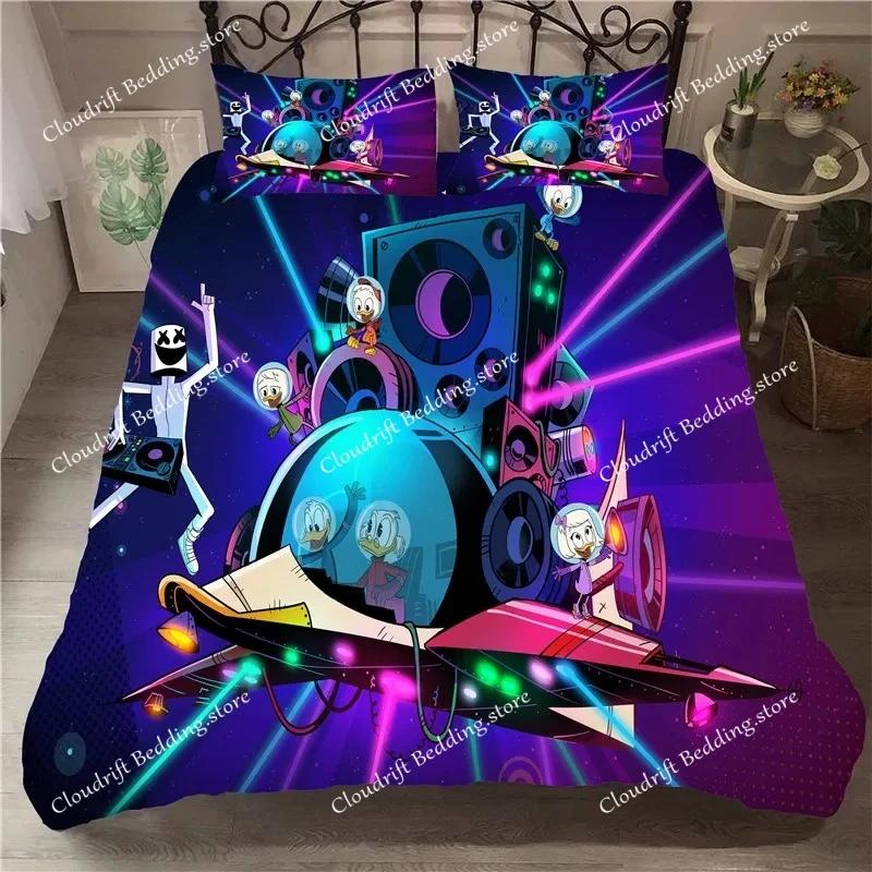 Hip Pop Music Marshmello Bedding Sets Bed Cover Comforter Duvet Cover Pillow Case Kids Adult Bedroom Decoration026