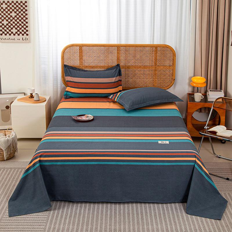 Baumwoll-Bettlaken für Doppelbett Einfarbig Uni Oberlaken Einzel-/Queen-/King-Flachlaken Heim-Bettwäsche-Laken 160x230cm 1pc