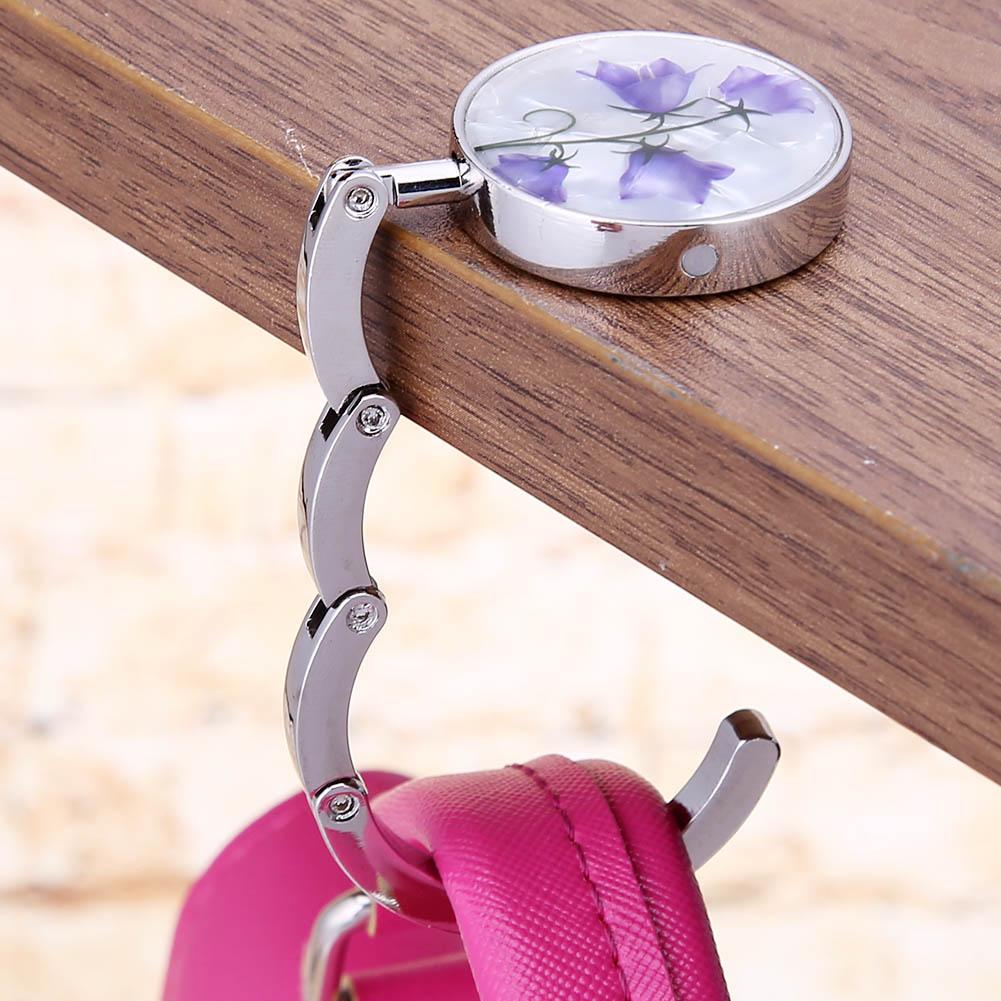 Kirsite Womens Bag Storage Portable Delicate Instant Bag Hanger Creatiee Stylish Landscape Pattern for Table Desk for Women Girl