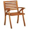 VidaXL Garden Dining Chairs with Cushions 3 Pcs Solid Acacia