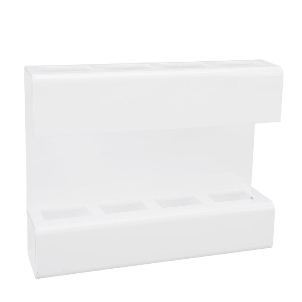 Wall Mount Straw Holder with Adhesive Bottom Drainage Acrylic Cabinet Door Reusable Straw Storage   for Kitchen Tabletop
