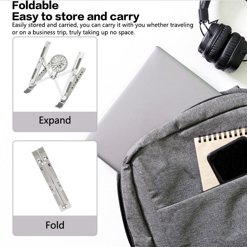 Laptop Cooler Stand Foldable Notebook Computer Cooling Pad Portable Stand For 16-18 Inch Tablet Laptop Desktop Bracket With Fans