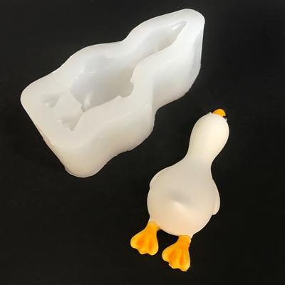 3D-Silikonform mit süßer Ente, zum Selbermachen, Duftkerze, Gips, Seife, Kunstharz, handgefertigt, Backform für Schokoladenkuchen, Heimdekoration, Geschenk