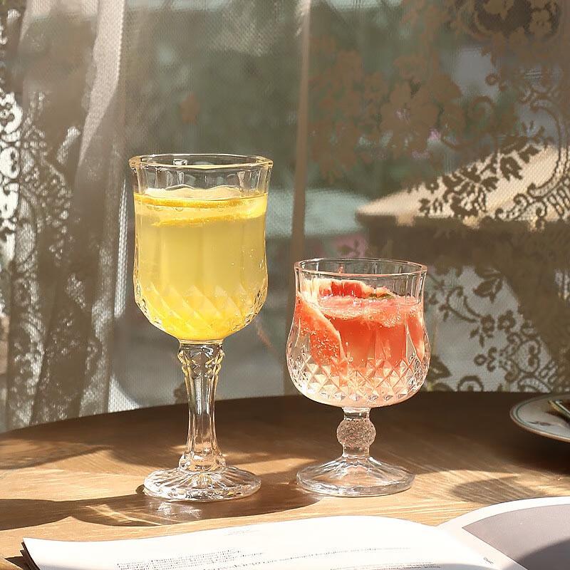Embossed Diamond Crystal Glass