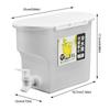 Dispenser băuturi 3.5L Plastic Cană apă rece Convenabil Frigider Ceainic rece