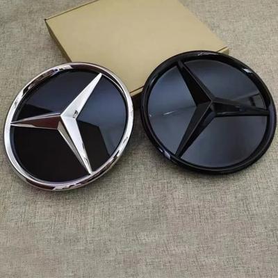 Automobilio lipdukas Naujas 2025 m. Mercedes Benz grotelių ženklelis 3D iškilus žvaigždės priekinis emblema Mercedes benz AMG W204 W205 W213 W177 W176 W2