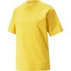 Solid Color Simple Short Sleeve T-Shirt Women Tops Pear-Yellow 620384-41