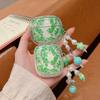 Green Small Fresh Oval Piece Earphone Case for AirPods 1 Apple Bluetooth Headset Protective Case Pro1/1 Generation
