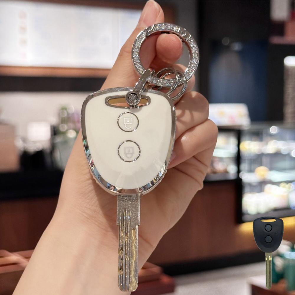 Key Fob Cover Keyring Keychain Lanyard For TOYOTA Grand New Avanza Daihatsu Xenia PERODUA Alza Myvi Axia Perodua 2 Buttons OY3