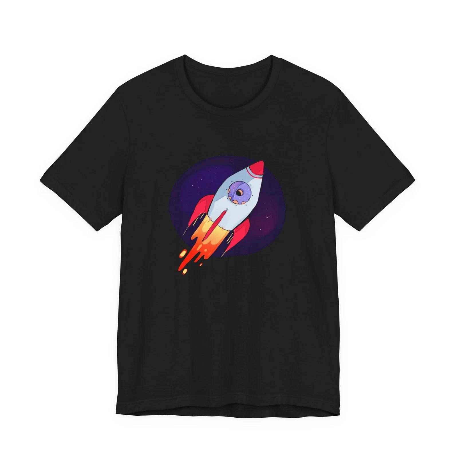 

Donut Space Rocket with Donut Window Rocket Shirt - Space Shirt - Alien Shirt 2XL