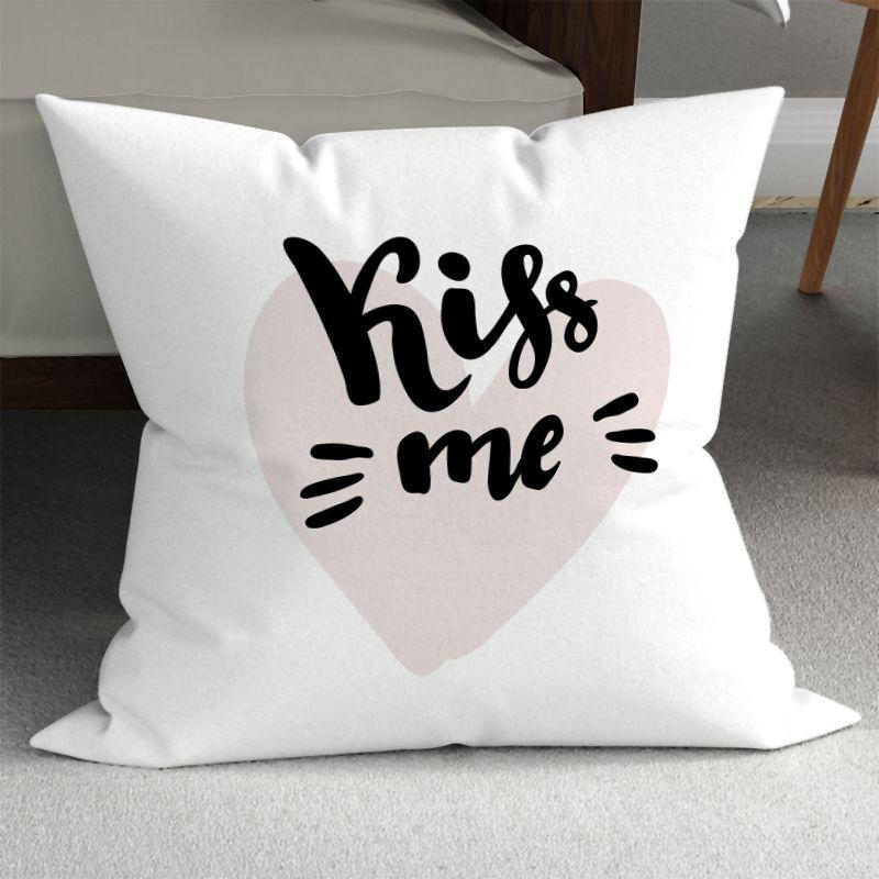 Romantic Couple Wedding Decorative Sofa Pillows: Minimalist Double-Sided Printed Square Pillow Covers (Includes Pillow Insert)