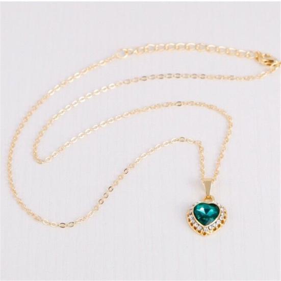 Ženy drahokamu srdce přívěsek náhrdelník náušnice prsten náramek sada šperků dárek