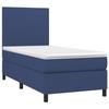 VidaXL Divan Bed with Mattress Blue 90x190 Cm Fabric - Model 3141583