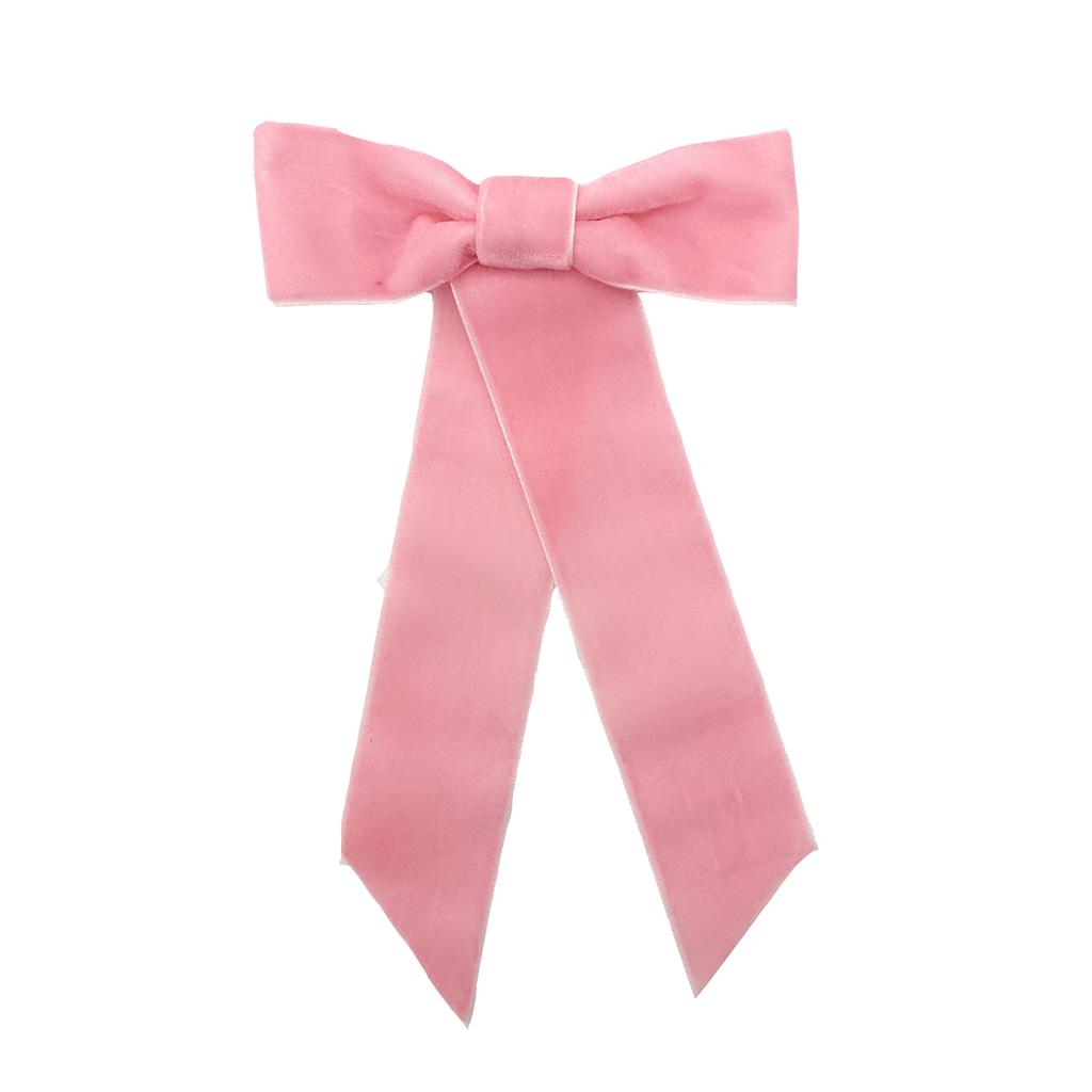 Lystrfac Vintage Velvet Ribbon Bow Barrette Hair Clips For Women Simple Hairpin Top Clip Ladies Hairgrips Hair Accessories