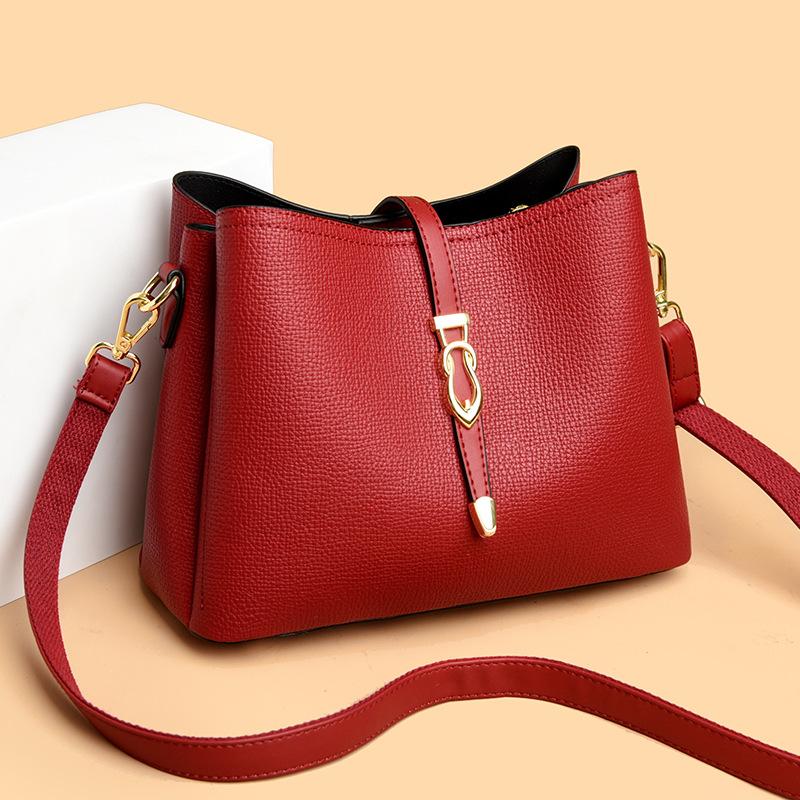 Large Capacity Bag, Single Shoulder Bag, New Stylish Women's Crossbody Bag, Simple and Versatile Bucket Bag