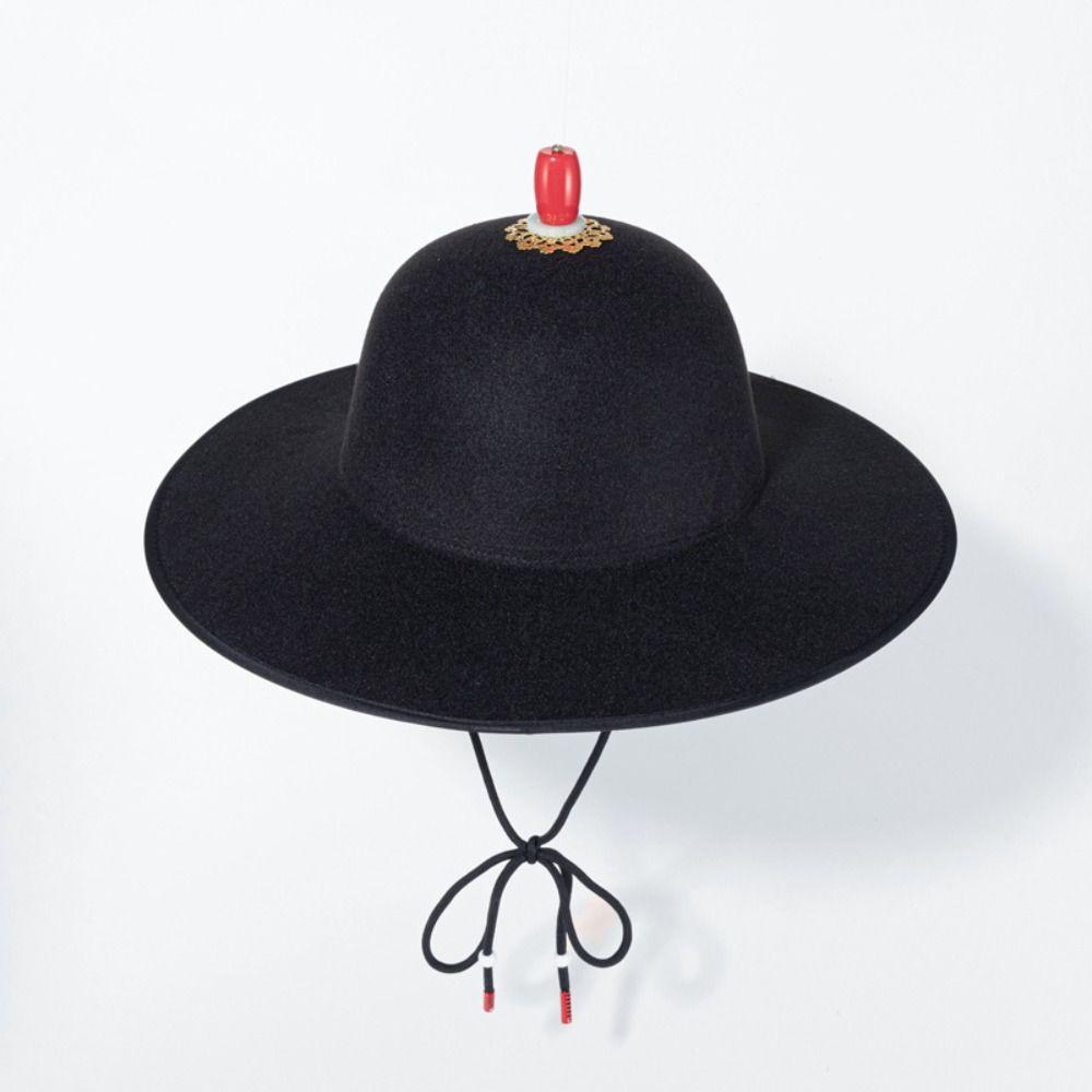 Accessoire Hanfu Chinois Chapeau Ancien Perles Vintage Homme Casquettes Historiques Style Coréen Chapeau Mascarade