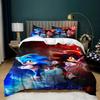Exquisite 3D Cartoon S-Sonics Wallpaper Anime Digital Printing Bedding Set Duvet Cover Pillowcase Youth Kids Girl Boys Gift