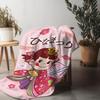Cute Mliky Peko-Chan Girl Blanket All-Season Throw for Bed, Couch, Travel - Cozy Home & Travel Companion