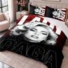 Lady Gaga 3Pcs Bedding Set Duvet Cover With Two Pillowcases For Bedroom Home Decoration