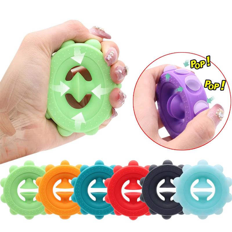 Toys Environmentally Friendly Silicone Grips Strength Devices Decompression Rehabilitation Training Grip Strength Circle
