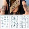 Herbal Temporary Tattoo Stickers Cartoon Image Temporary Tattoos Fake Body Arm Chest Shoulder Tattoos for Semi-Permanent Body Art