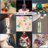 Resina Dura UV Cristallina Resina a Polimerizzazione Rapida Ultravioletta per Creazione di Gioielli Decorazione Artigianale, Colla Dura Trasparente