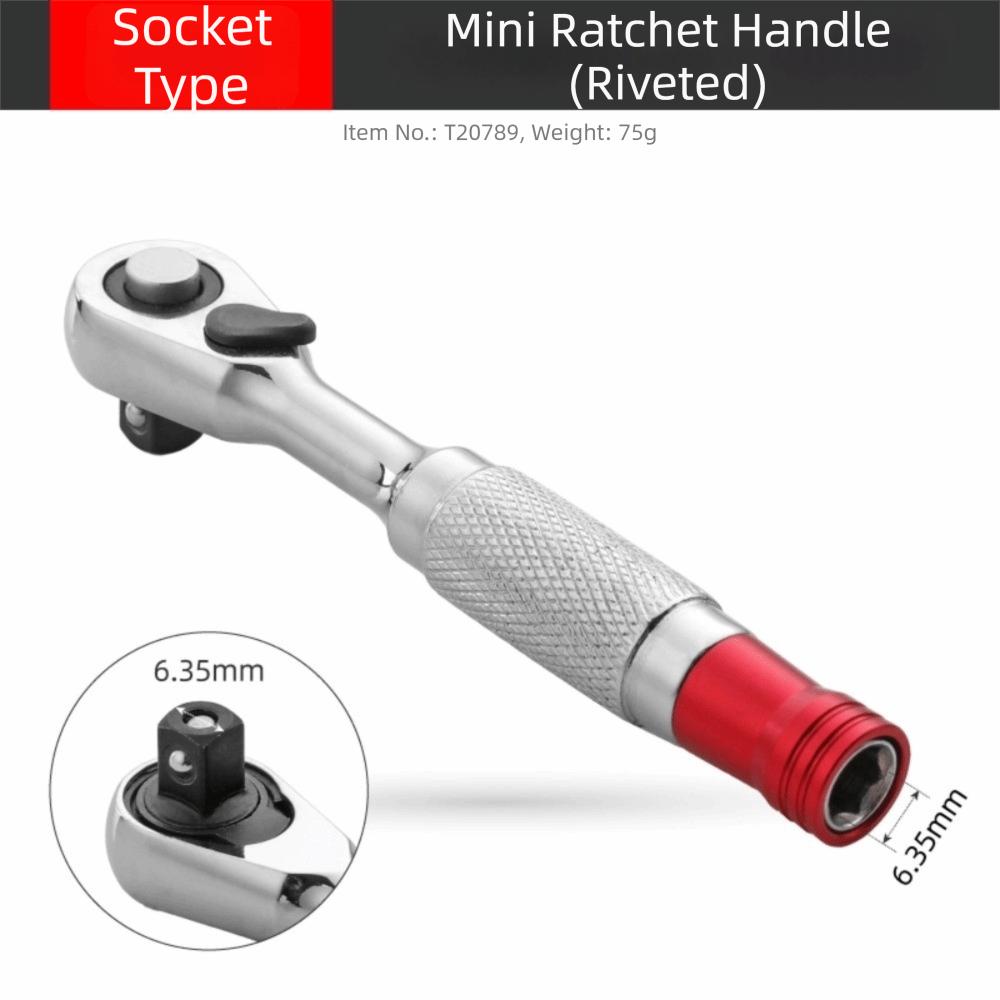 Portable Mini Ratchet Socket Wrench Anti-skid Handle 2-In-1 Wrench Double End Wrench  Hand Tools