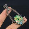 Abalone Shell 999 Copper Wire Wrapped Pendant, Handmade Gemstone Pendant Jewelry, Gifts For Wife Brand New Pendant