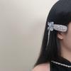 Pearls Butterfly Bang Clip Head Wear Rhinestone Side Clip Creative Tassel Hair Clip  Headwear