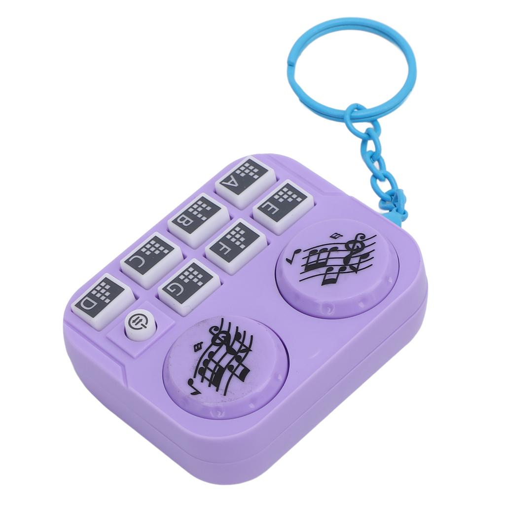 Keychain Colorful Lights DJ Disc Player Design Automatic Play and Self Press Mode Portable DJ Keyring